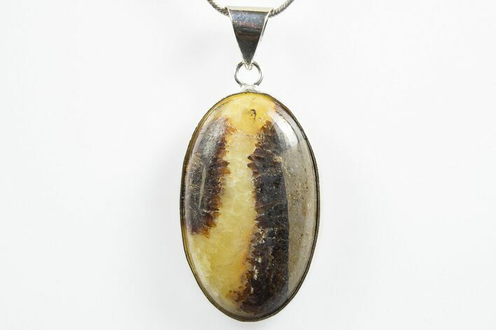 Polished Septarian Pendant (Necklace) #346239